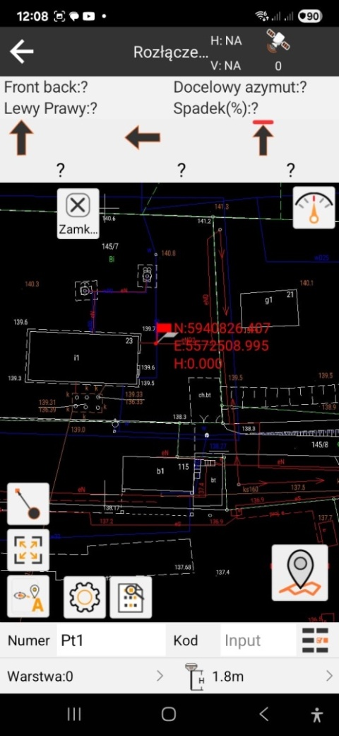 Aplikacja do pomiarów GNSS (GPS) ALLYPAD