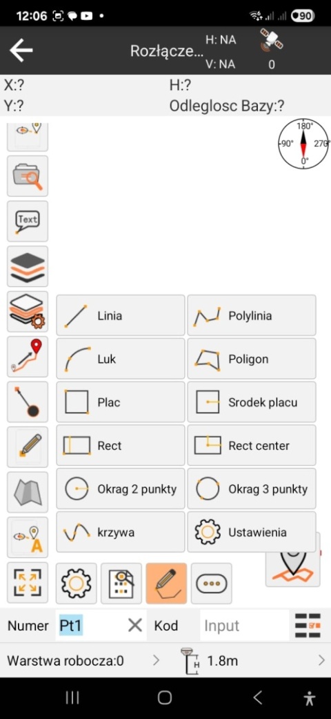 Aplikacja do pomiarów GNSS (GPS) ALLYPAD