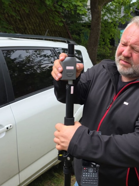 Tyczka geodezyjna GPS GNSS 1.50m - lekka, po złożeniu 50 cm!!!